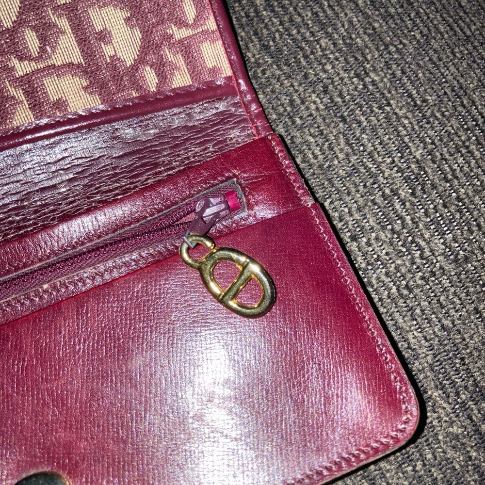 Christian Dior Bordeaux (red)vintage trotterwallet - Picture 5 of 13
